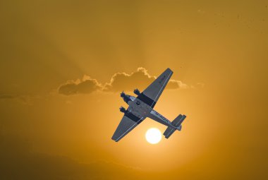 Junkers Ju52 D-Müktesebatı uçuşlar Taunus bölge üzerinde