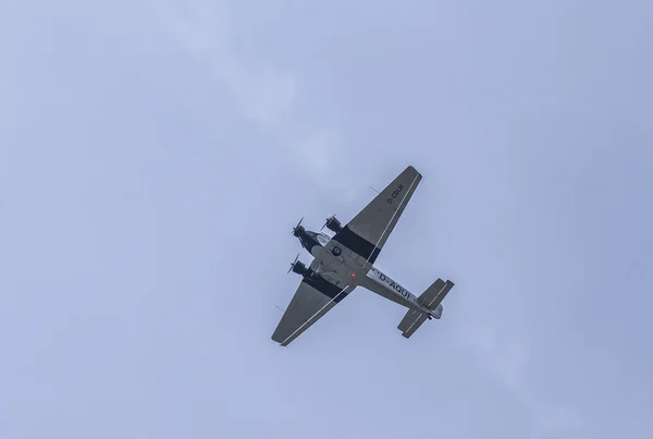 Junkers Ju52 D-AQUI выполняет рейсы над регионом Таунус — стоковое фото