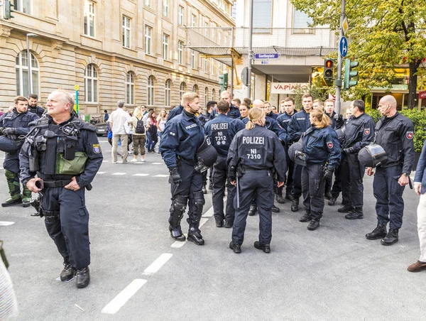 25tg årsdagen av tyska enhet i Frankfurt — Stockfoto