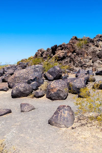 gila bend, arizona yakınlarında Petroglyph sitesi