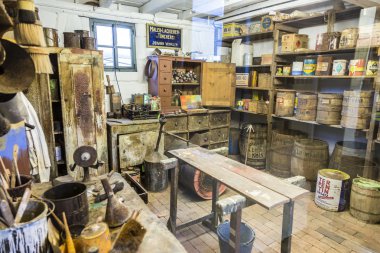 ld ressamlar dükkanında Neu Anspach, içinde--dan Hessenpark