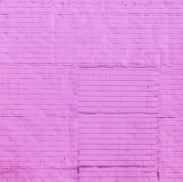 Oude bakstenen muur geschilderd met kleur — Stockfoto