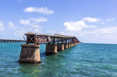 Eski Bahia Honda demiryolu Köprüsü, Bahia Bay State Park, Florida Keys