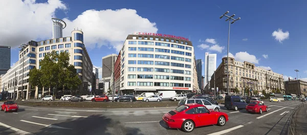 Downtown street view near main station in Frankfurt — Stockfoto