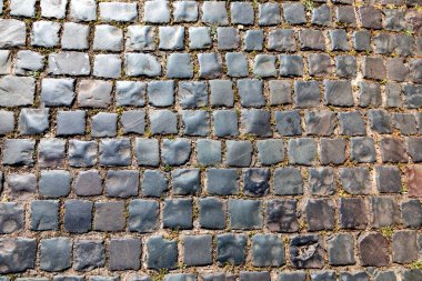 Tarihi gri parke taşı deseni