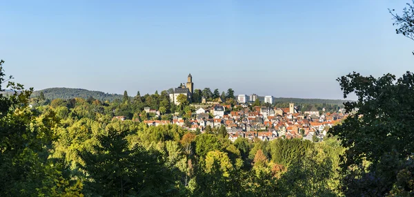 Вид на старый город и замок Феберг — стоковое фото