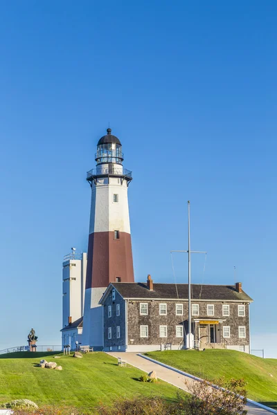 Montauk światło punktowe, Latarnia morska, Long Island, Nowy Jork, Suffolk — Zdjęcie stockowe