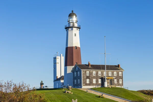 Montauk Point Light, Lighthouse, Long Island, New York, Suffolk — Stock Photo, Image