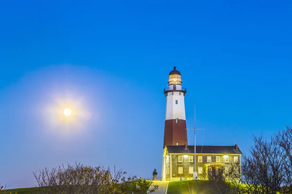 Montauk punt licht, vuurtoren, Long Island, New York, Suffolk — Stockfoto