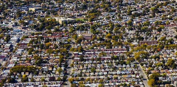 Aerial of town of Rcokville in New York, near JFK airport — 图库照片