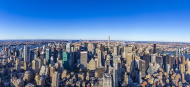 New York görünümünü aynasal manzarası