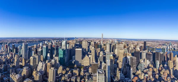 Vista panoramica speculare di New York — Foto Stock