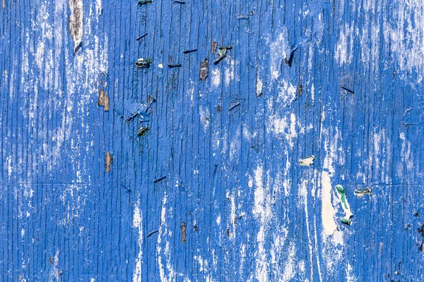 Vecchia texture in legno blu con motivi naturali — Foto Stock