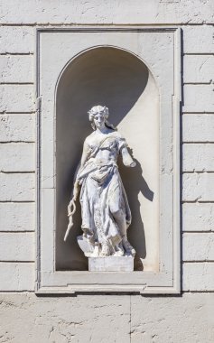 statues at the castle of Oberschleissheim in munich