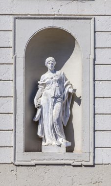 statues at the castle of Oberschleissheim in munich