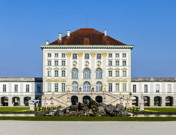 Vue rapprochée du château historique de Nymphenburg à Munich — Photo