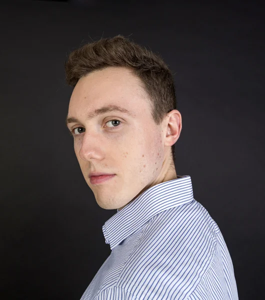 Portrait of smart looking young man — Stock Photo, Image