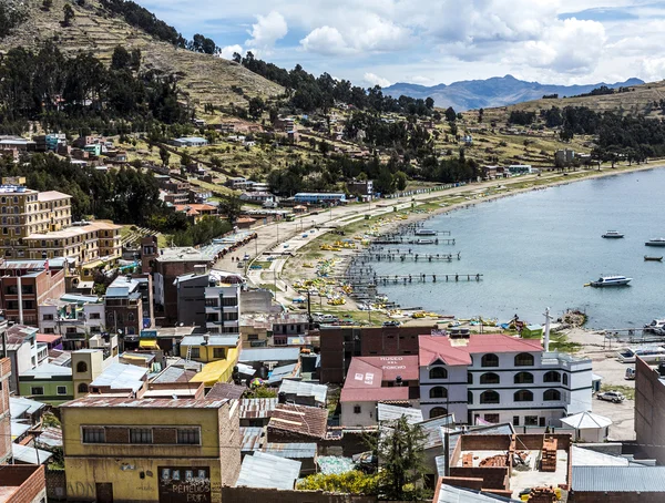 Titicaca gölü, Juli Köyü — Stok fotoğraf