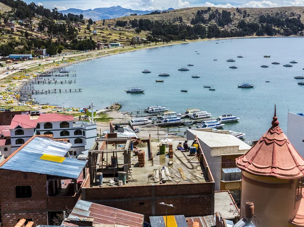 Satul Juli la lacul Titicaca — Fotografie, imagine de stoc