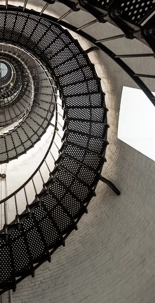 Beautiful iron stairs inside the lighthouse from Sankt Augustine — стокове фото