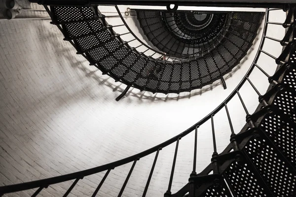 Beautiful iron stairs inside the lighthouse from Sankt Augustine — стокове фото