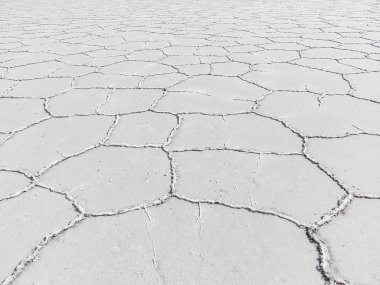 Dünyanın en büyük düz Salar de Uyuni Bolivya tuz