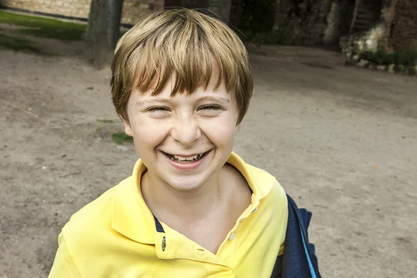 Portrait of smiling happy boy Stock Image