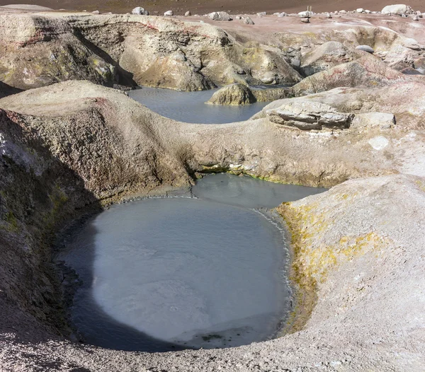 Geiser bekken Sol de Manana, Bolivia — Stockfoto