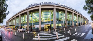 people at the terminal of Marseille Airport in Marseilles  