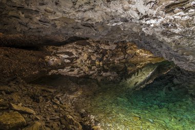 famous Barbarossa cave  in Thuringia clipart