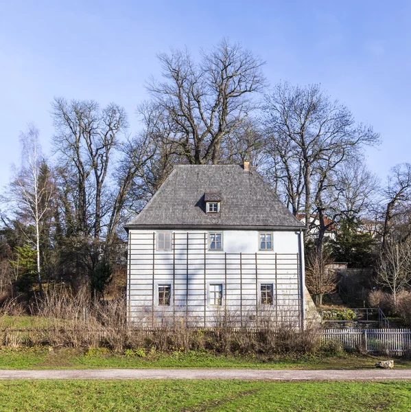 Goethes gartenhaus am park an der ilm in weimar, deutschland — Stockfoto