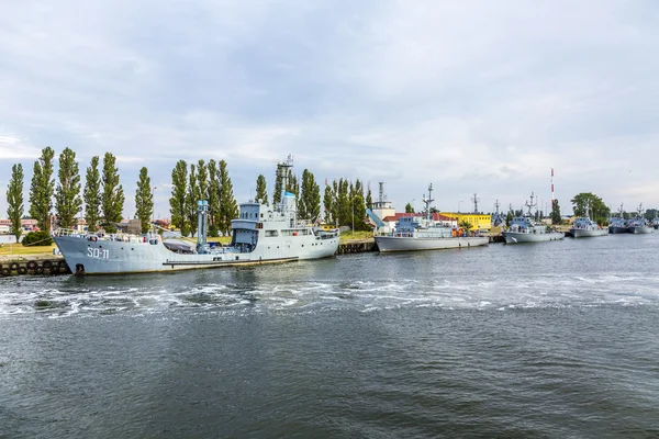 Marine harbor in Swinemuende, Polan — Stock Photo, Image