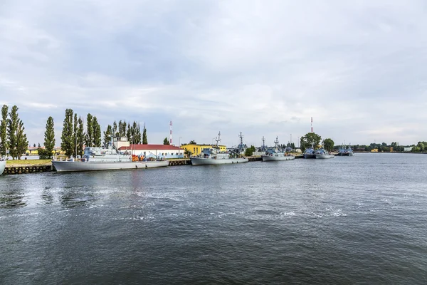 Marine harbor in Swinemuende, Polan — Stock Photo, Image