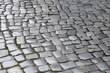 ıslak Arnavut kaldırımı taş desen