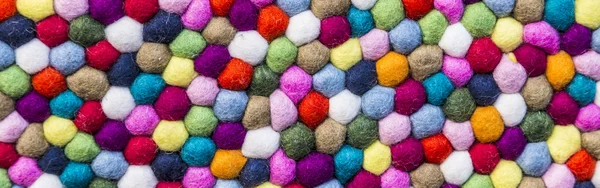 Pattern of colorful wool — Stock Photo, Image