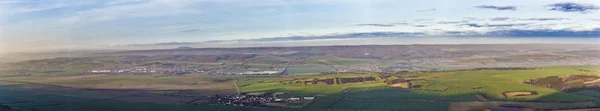 Landschap in Thüringen gezien vanaf Kyffhaeuser monument — Stockfoto