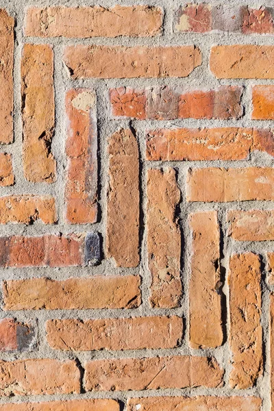 Detalhe da antiga parede do vintage em vermelho — Fotografia de Stock