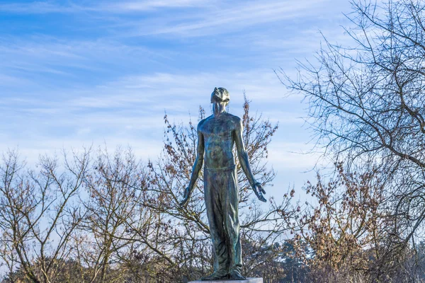 sculpture in front of panorama museum in Bad Frankenhausen, Germ