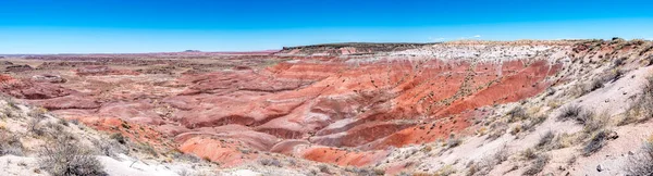 Panoramic View Painted Desert National Park Mountains Shows Beautiful Geologic — Stock Photo, Image