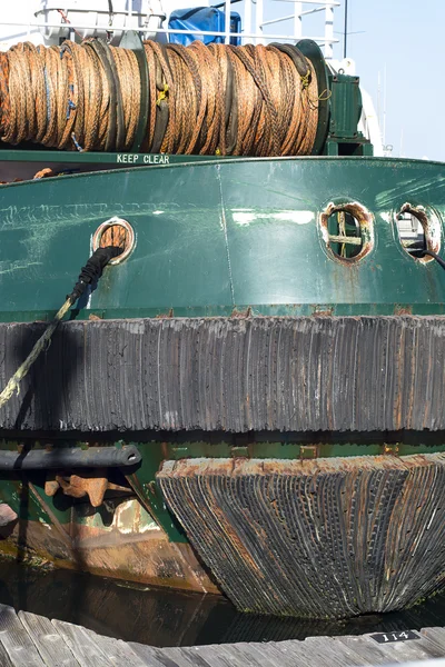 Stern of a barge — Stock Photo, Image