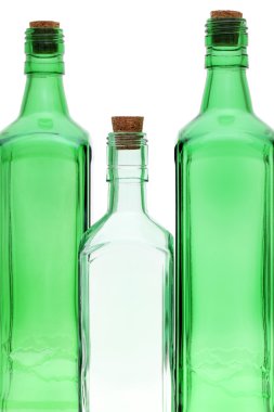 Mantar tıpa boş cam şişe