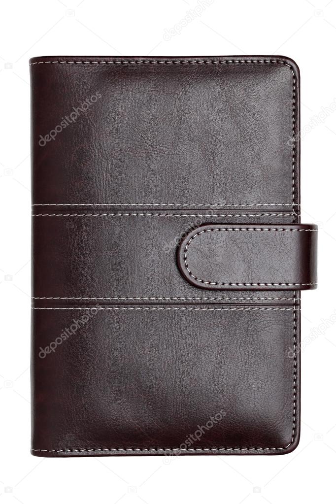 Brown leather office organizer — Stock Photo © akiyoko74 102934008