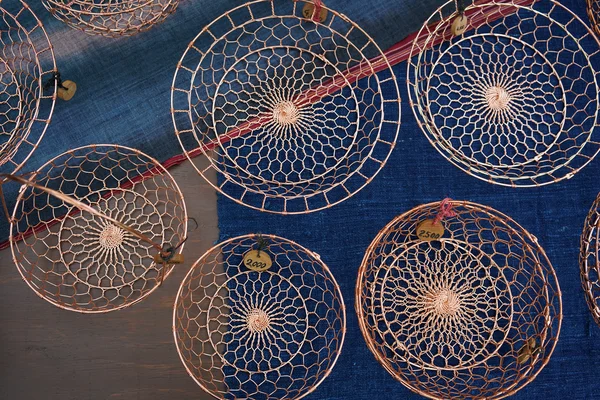 Metal basket on display — Stock Photo, Image