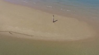 sığ deniz manzara dalgalanma ile