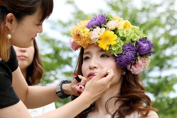 Jeune belle mariée japonaise — Photo