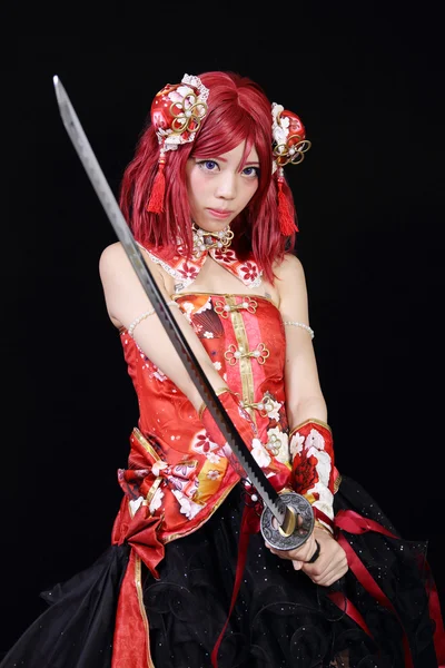 Młoda dziewczyna Azji, ubrany w stroju cosplay — Zdjęcie stockowe