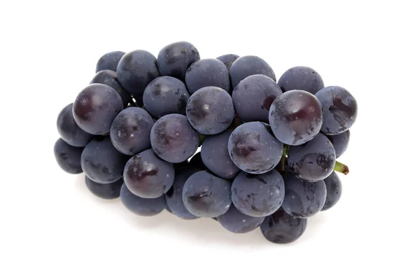 Bunch Ripe Purple Grapes Isolated White Background — Stock Photo, Image