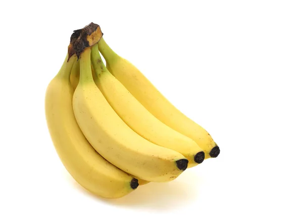 Ein Bündel Frischer Bananen Isoliert Auf Weißem Hintergrund — Stockfoto