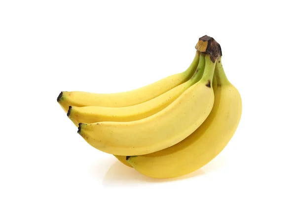 Ein Bündel Frischer Bananen Isoliert Auf Weißem Hintergrund — Stockfoto