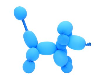 Balon ile oluşturulan köpek